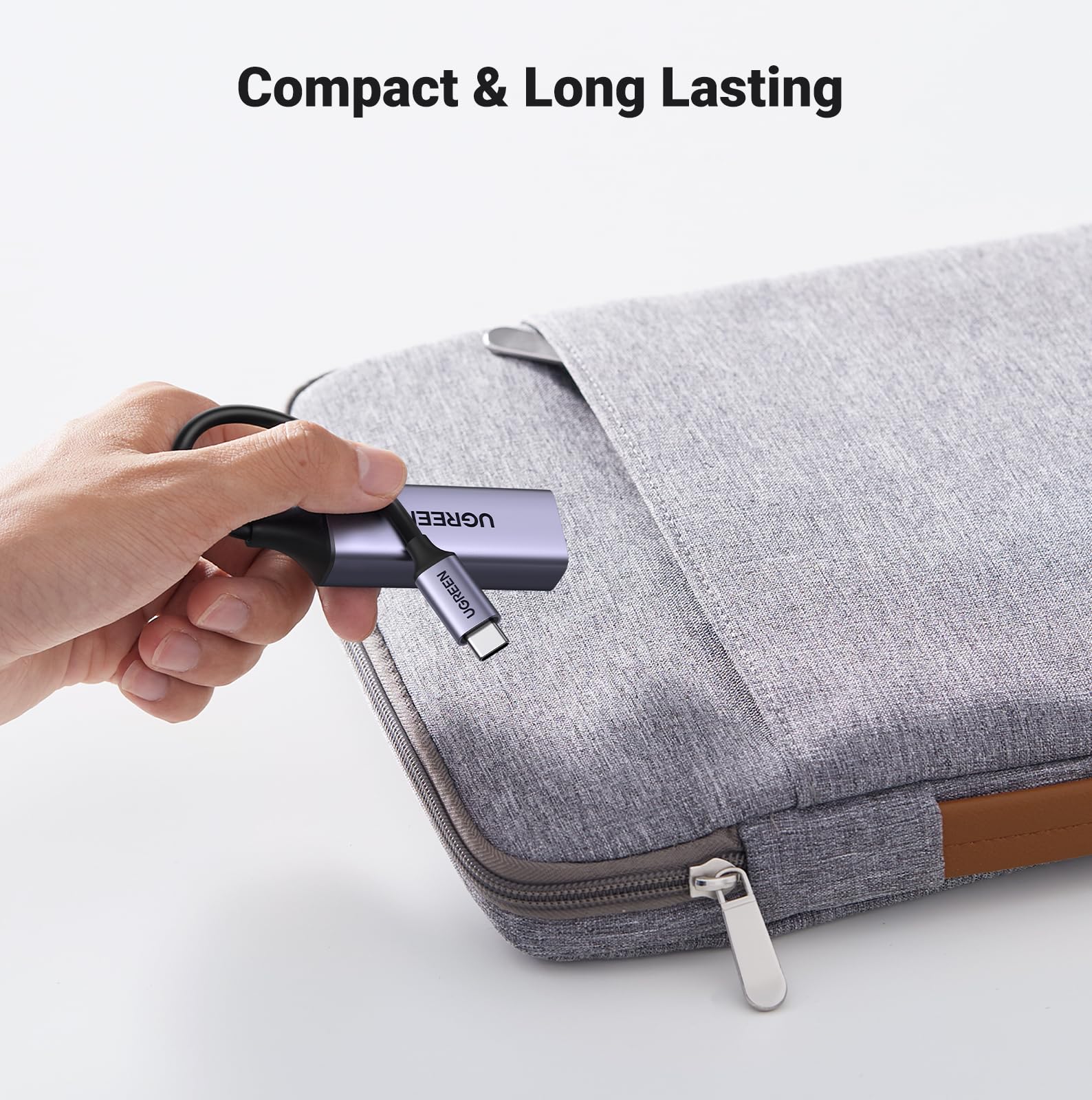 Ugreen Usb C To Ethernet Adapter, Gigabit Wired Network Adapter, Aluminum Rj45 1000Mbps Thunderbolt Lan Adaptor Compatible With Macbook Pro 2020, Iphone 15 Pro Max, Steam Deck, Switch - View 6