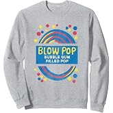 Charms Blow Pop Retro Wrapper Logo Sucker Candy Sweatshirt