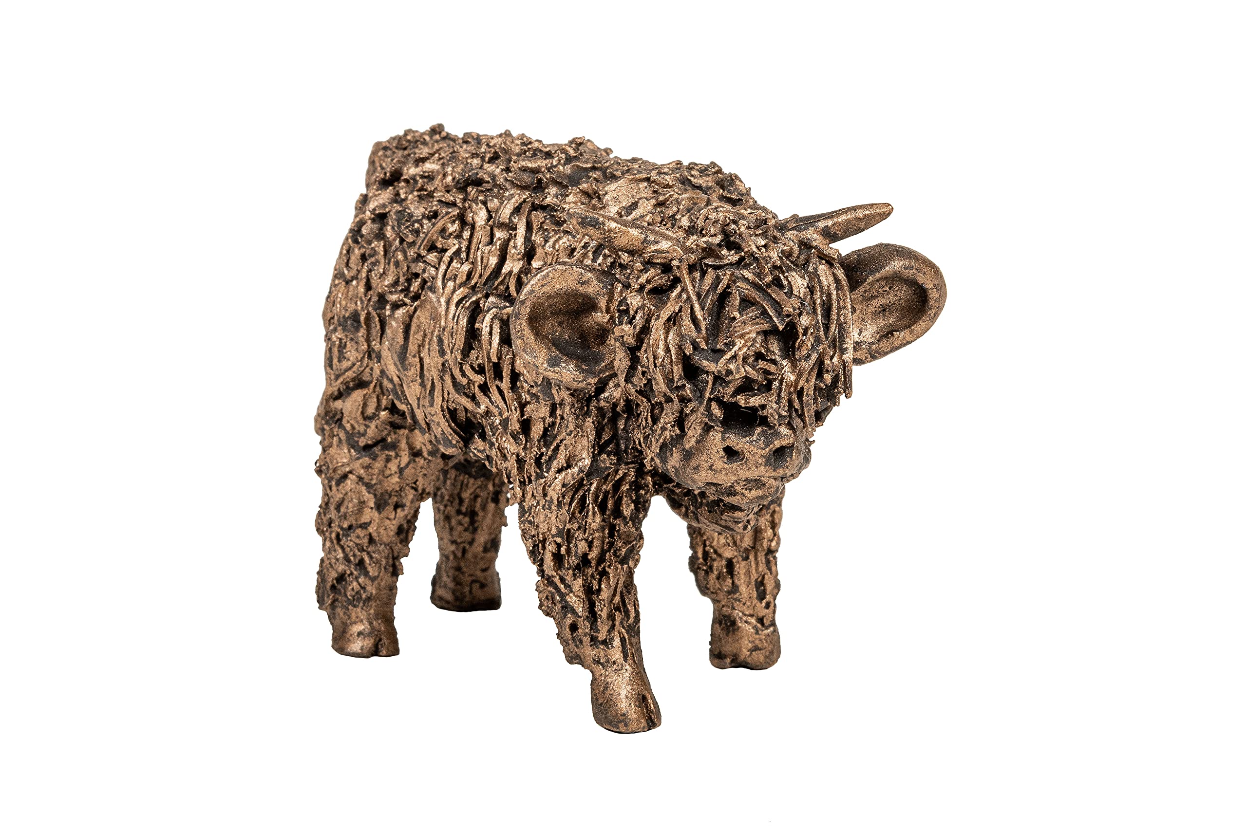 Small Highland Bull Calf Cold Cast Bronze Sculpture VB094