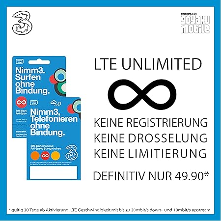 Prepaid Flat Rate Sim Card Unlimited Jug Benefits Data Amazon De Elektronik