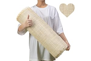 LUSYDECO 24" Width Square Rattan Wicker Cane Webbing Rattan Woven Roll Wardrobe Shoe Square Mesh Material for Cabinet & Door (15 Feet)