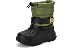 Azooken Kid's Snow Boots Winter Waterproof Slip Resistant Cold Weather Shoes(Little Kid/Big Kid)