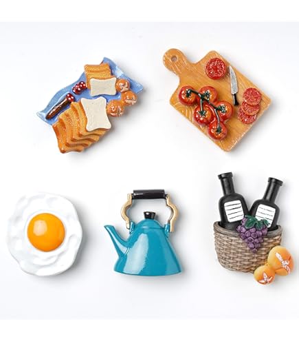 Magnete Frigorifero 3D A Forma Di Uovo Fritto – Souvenir Originale In Resina, Decorazione Cucina Fatta A Mano, Regalo Di Viaggio