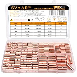 380PCS Non Insulated Butt Connectors Kits,Pure