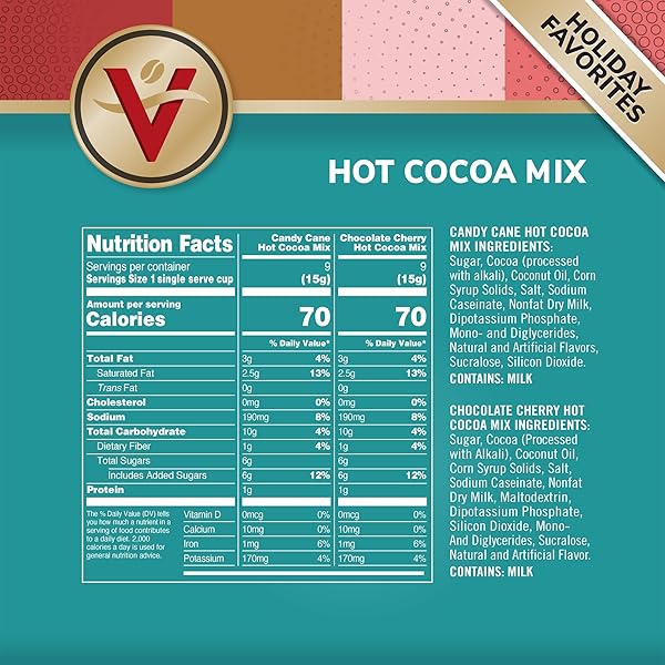 VICTOR ALLEN’S COFFEE HOLIDAY FAVORITES COFFEE & HOT COCOA MIX VARIETY PACK, 36 COUNT, SINGLE SERVE K-CUP & COFFEE PODS FOR KEURIG K-CUP BREWERS