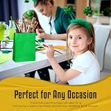 Thepaperbagstore 10 Green Small Paper Party Bags With Handles 18x22x8cm view 7