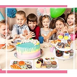 7 Pieces Cake Stand Set 3-Tier Cardboard Cupcake