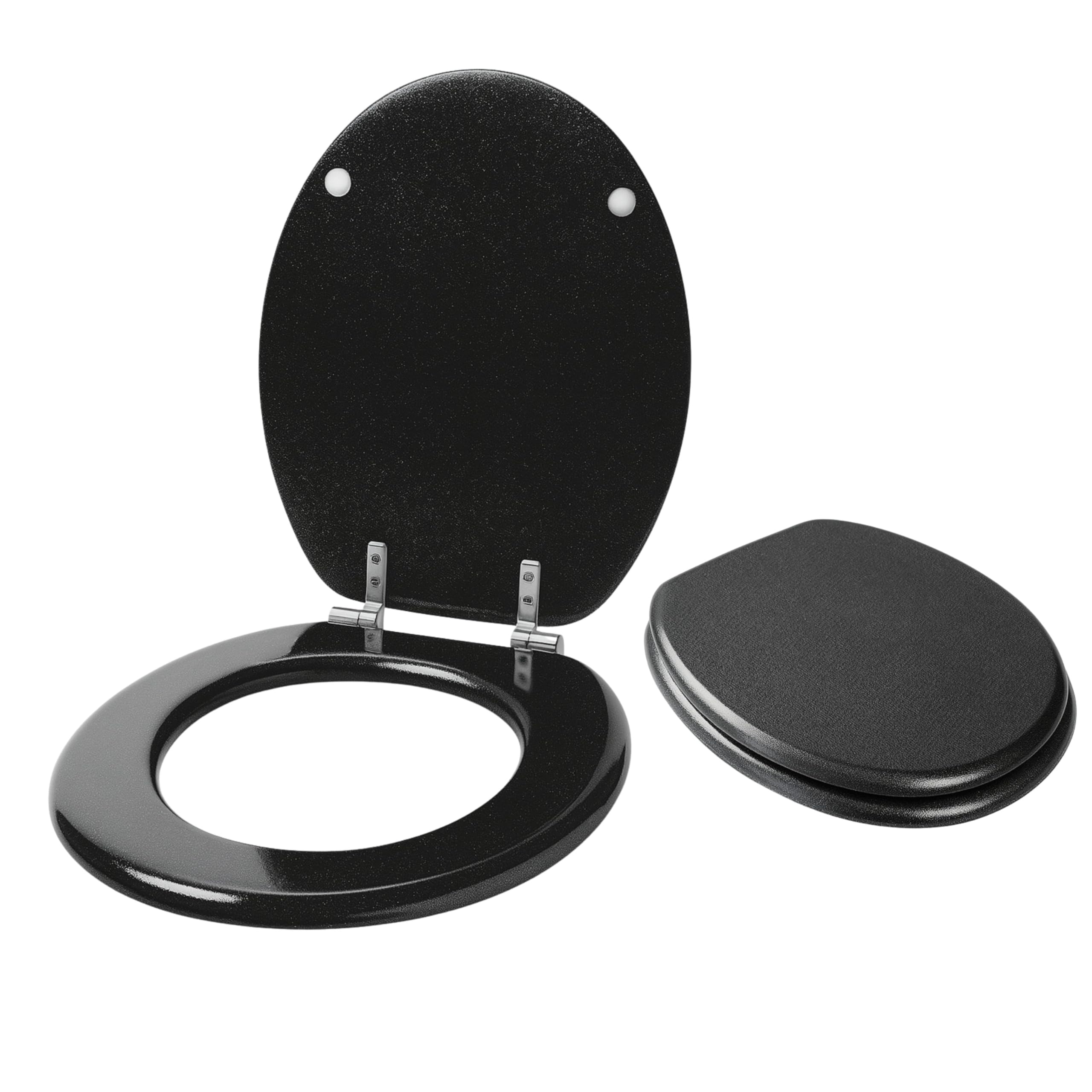 AAMEN Black 1.1LTR Vacuum Thermos Flask with Plastic Handle, Coffee Thermos Travel Vacuum, Leak-Resistant Thermos Insulated Water Bottle for Hot and Cold Drinks, Travel Coffee Mug, Stainless Steel