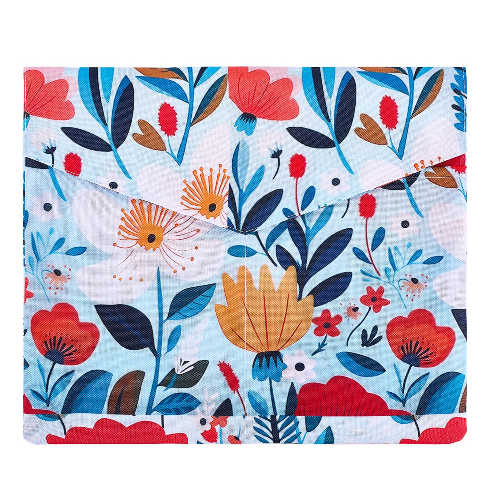 NICENEEDED Book Sleeve Book Protector, Book Covers for Paperbacks, Large Book Sleeve with Handle, Book Storage Bag Case Waterproof Book Organizer Pouch for Book Lovers(11.2 x 9.4 Inch)