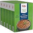 Gits Ready to Eat Dal Makhani - Indian Black & Red Lentils cooked on Tandoor for 12 hours simmered in a thick tomato & creamy base) 52.5 Oz( Pack of 5 X 10.5 Oz each) | Vegetarian | Non-Spicy