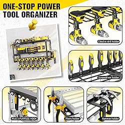 Power Tool Organizer Wall Mount - 300Lbs Load 3