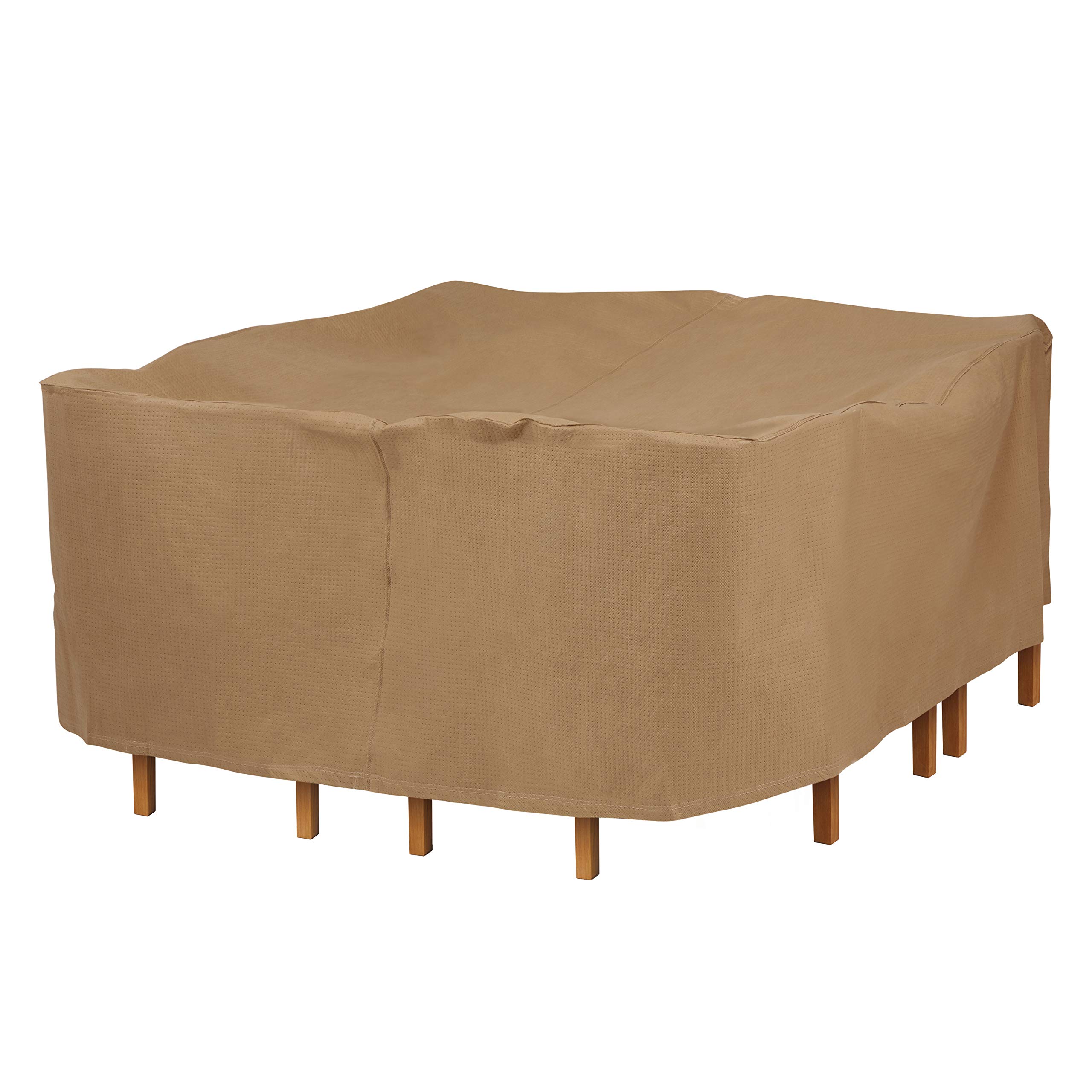 Duck Covers Essential Square Patio Table with Chairs Cover, 76L x 76W x