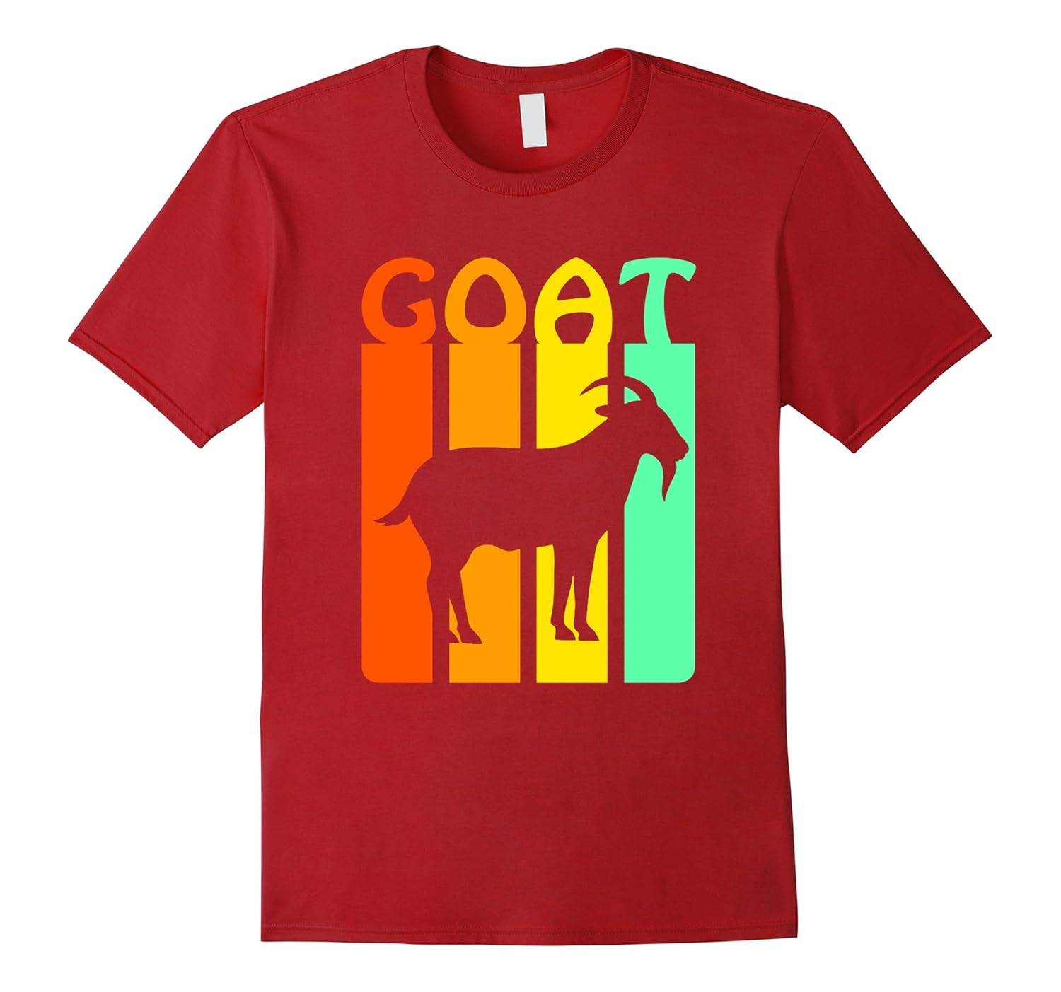 Vintage Retro Goat Lover T Shirt-Rose