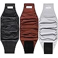 Langsprit Belly Bands for Dogs - High Absorbing Dog Wraps - Reusable Male Dog Diapers (Pack of 3, Black, Gray, Coffee, XX-Large)