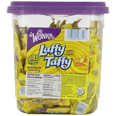 Laffy Taffy 145 Piece Candy Tub - Strawberry - 3.08 lb