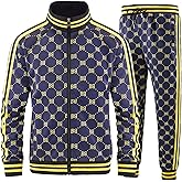 Aeeleire Track Suits for Men Set Plaid Tracksuit Mens Sweatsuits 2 Piece Sport Jogger Sweat Suits Clothes Jogging Outfits