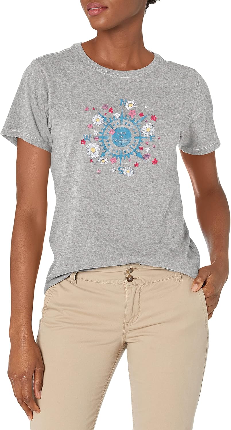 Life is Good Women's Crusher Graphic T-Shirt: Clothing