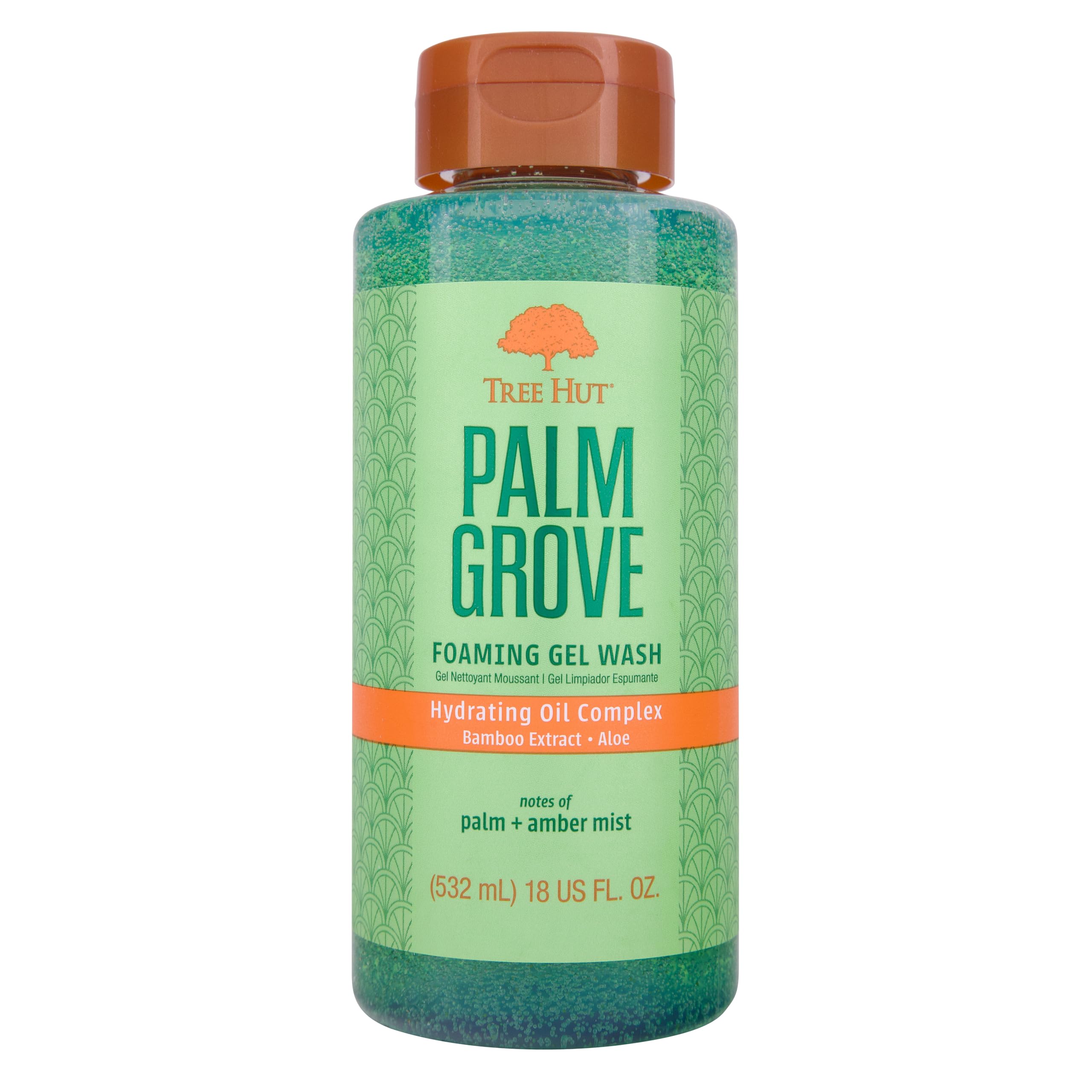 Photo 1 of Tree Hut Tropic Palm Grove Wash, Gently Cleanses and Leaves Skin Looking Fresh and Radiant, Body Wash, 18 fl oz