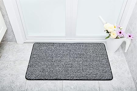 Vinsani Magic Clean Step Mat Non Slip Backing Machine Washable Doormat Carpet Rug Black White 45 X 75 Cm Amazon Co Uk Kitchen Home