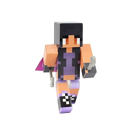 Endertoys Purple Girl Action Figure Toy 4 Inch Custom Series Figurines - 
