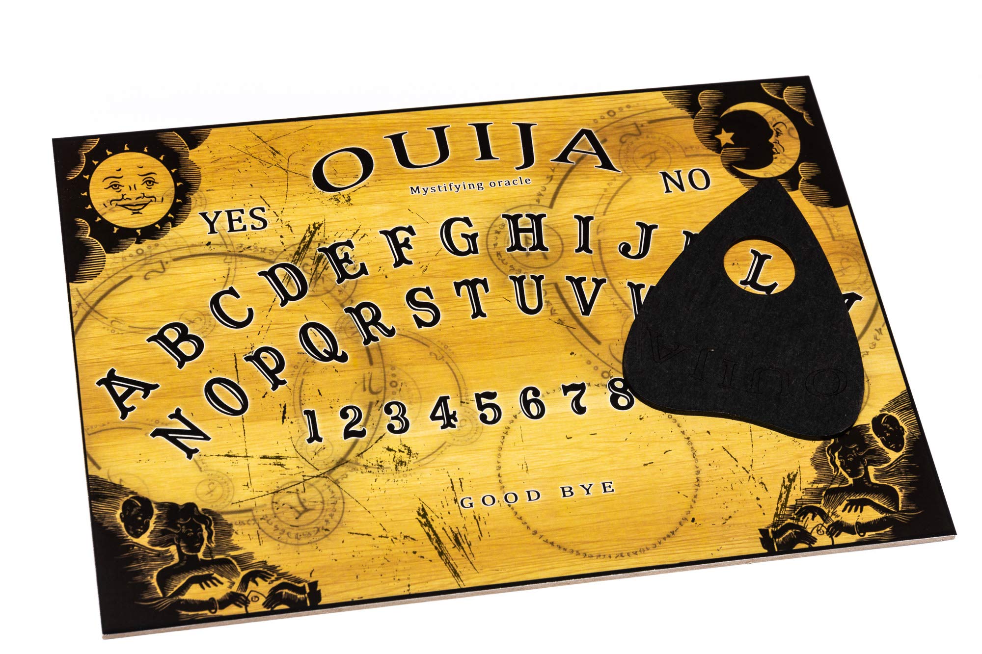WICCSTAR Ouija Board game with Planchette and detailed instruction for Spirit Hunt