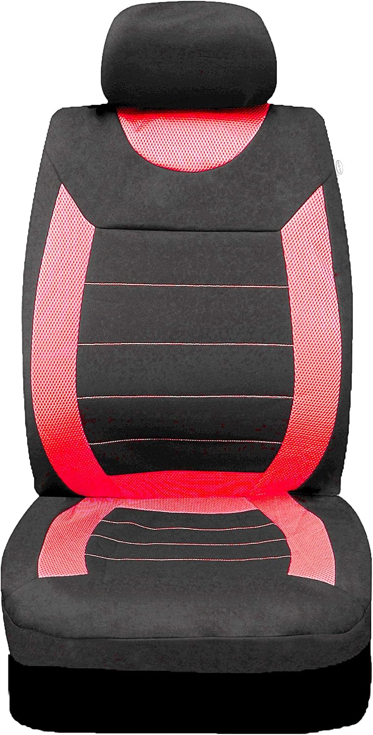 Sakura Car Seat and Headrest Covers Carnaby Red SS5293 - Image 4