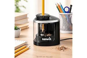 Pencil Sharpener Electric Pencil Sharpener, Blade to Fast Sharpen, Suitable for No.2/School/Classroom/Office/Home
