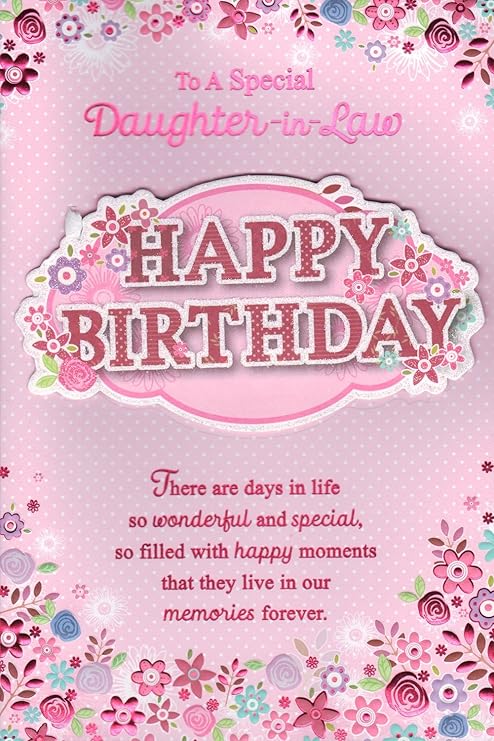 Nuora Biglietto Di Auguri Per Compleanno Per Una Speciale Nuora Amazon It Giardino E Giardinaggio