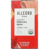 Allegro Tea, Organic Hibiscus Spice Tea Bags, 20 ct
