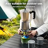 VonShef Stovetop Coffee Maker 12 Cup Aluminium Moka Pot 600ml view 6