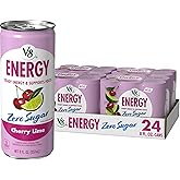 V8 Energy Zero Sugar Cherry Lime Energy Drink 8 fl. oz. Can (24 Pack)