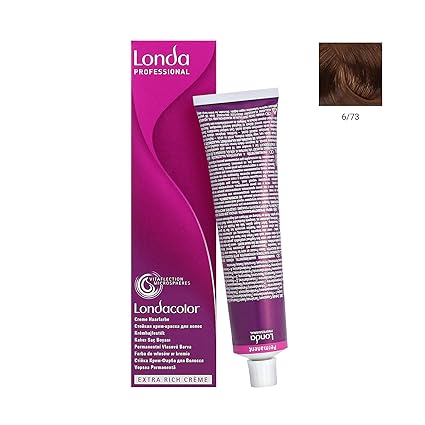 Londa Londocolor Cremehaarfarbe - 6/73 Dunkelblond Braun Gold, Tube 60 Ml