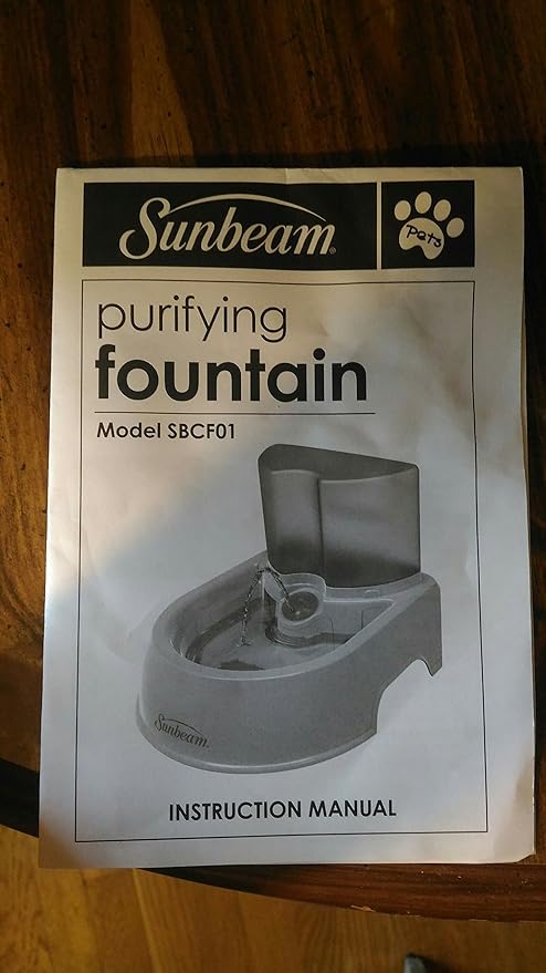 sunbeam pet fountain filters
