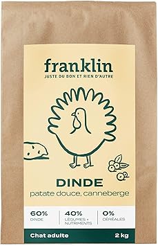 Franklin Grain Free Croquettes 100 Natural Hypoallergenic Turkey Sweet Potato Cranberry 2 Kg Amazon De Pet Supplies