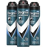 Degree Men Antiperspirant Spray Black + White 3 Count Protects from Deodorant Stains Instantly Dry Spray Deodorant 3.8 oz