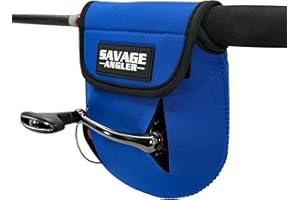Savage Angler Neoprene Reel Cover, Fishing Reel Cover, Spinning Reel Cover, Spinning Reel Sleeve, Spinning Reel Protection, Fits 1000, 2000, 3000, 4000 Series Reels