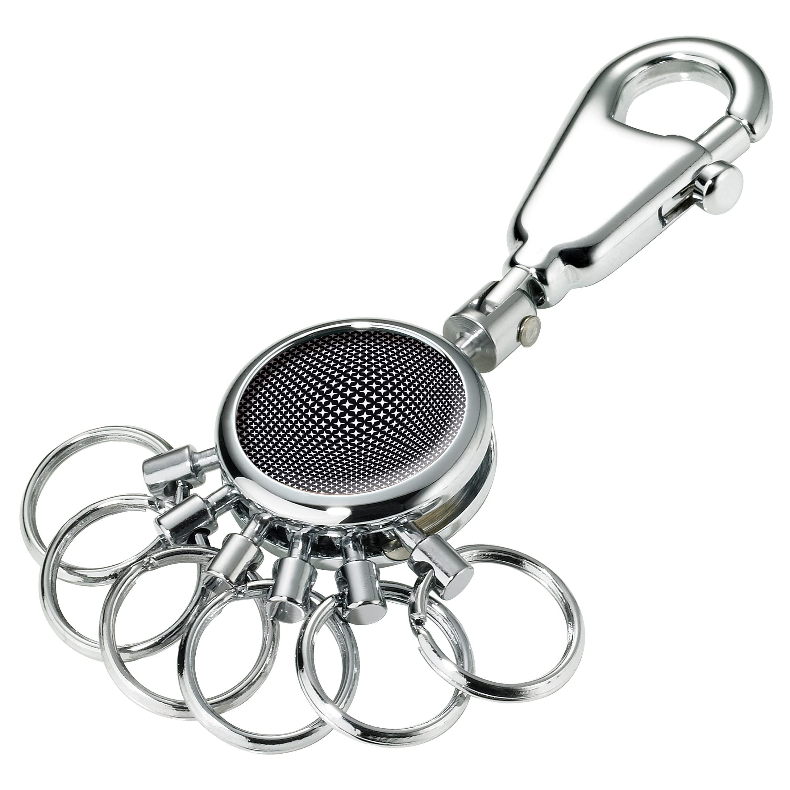 Troika Black Vision Keyring, 9 cm, Multicolour (Schwarz Weiß)