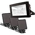 MAXSA Innovations 40331 Black Ultra-Bright 12 Hour Solar-Powered Floodlight to light up signs, flags, statuary and buildings all night long