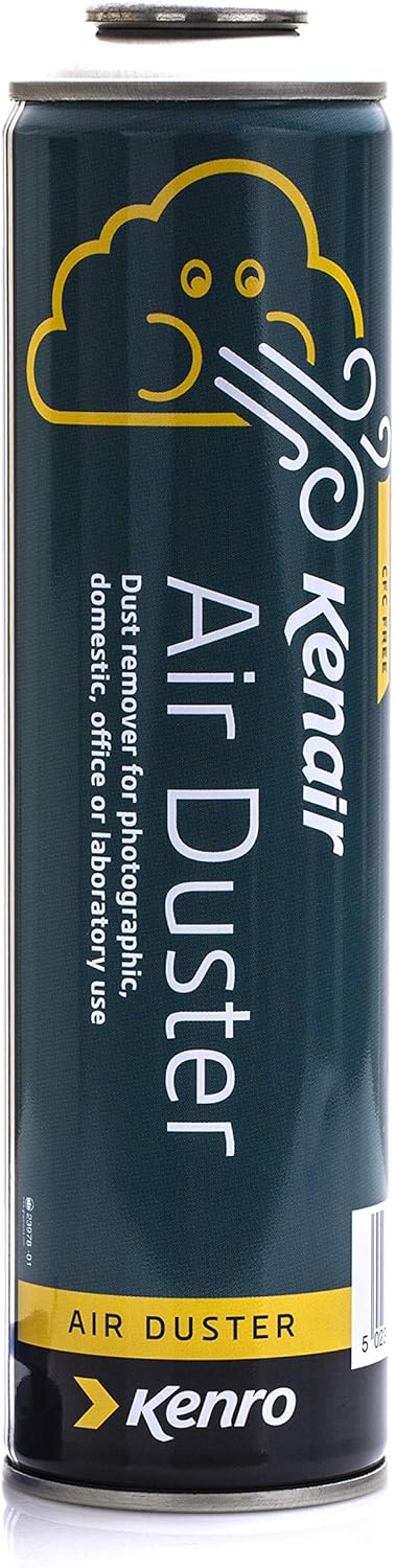 Kenro Kenair Air Duster Refill Can (360ml), Compressed Air Can Spray to Clean Cameras