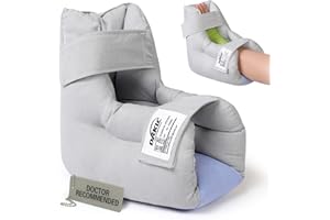 DRKLC Heel Protector Cushion to Relieve Pressure from Sores and Ulcers, Adjustable Foot Pillow for Bedridden Patients Supplies, Ankle Pillow for Heel Pain