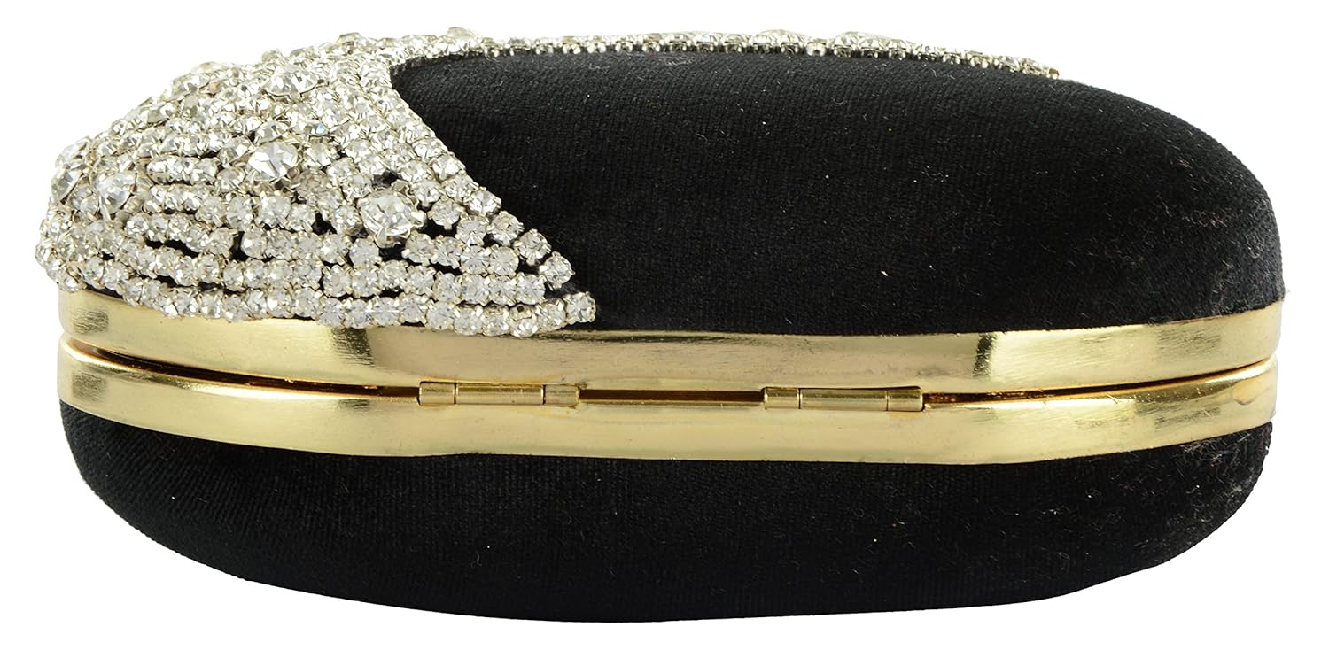 tooba women's crystal egg box clutch