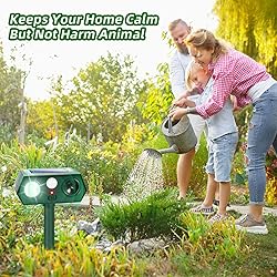 4 Pack Solar Animal Repellent Ultrasonic Cat