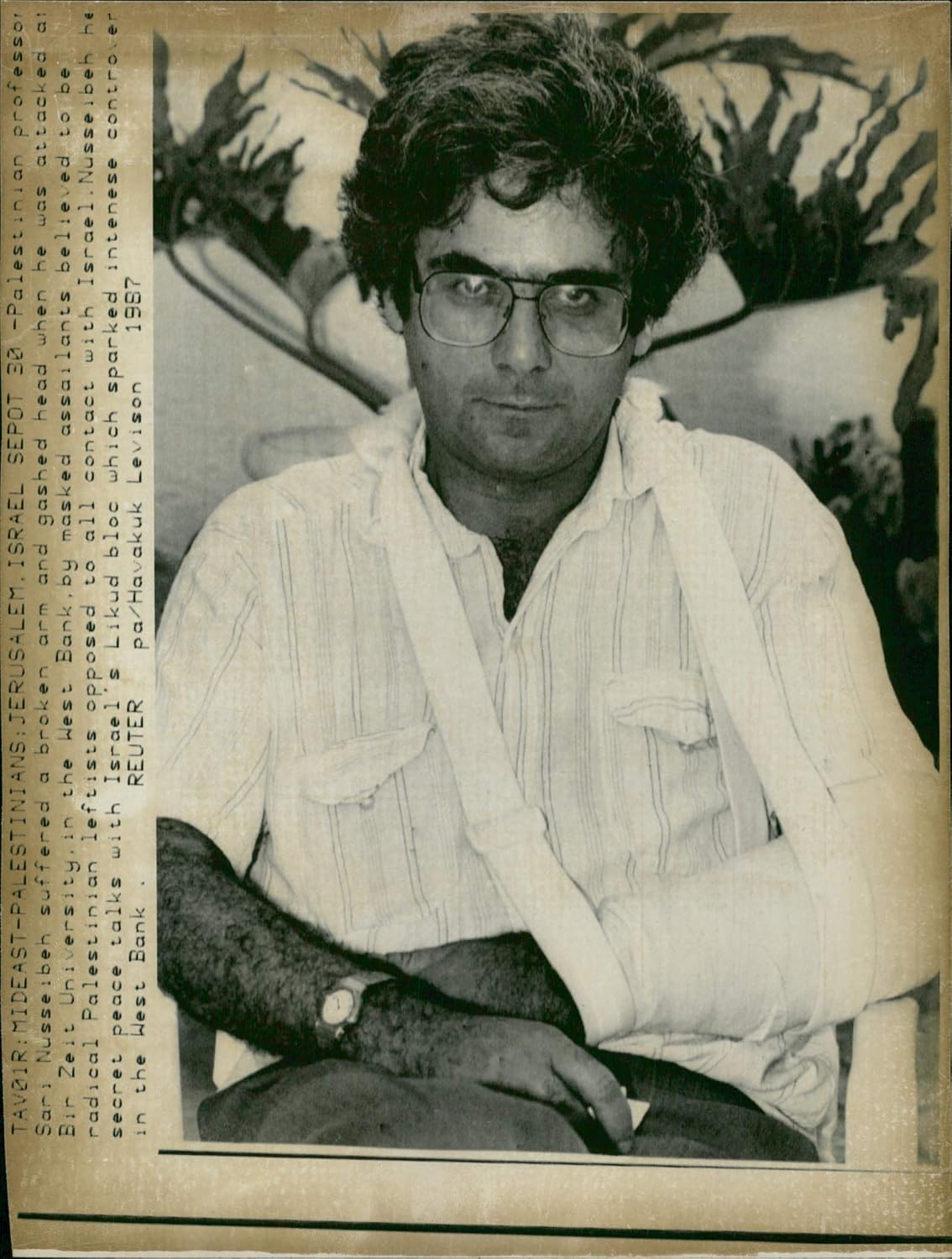 Photographs - Vintage photo of Prof Sari Nusseibeh