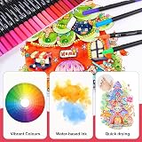 Funnasting 72 Colours Dual Tip Brush Pens for Drawing Calligraphy view 5