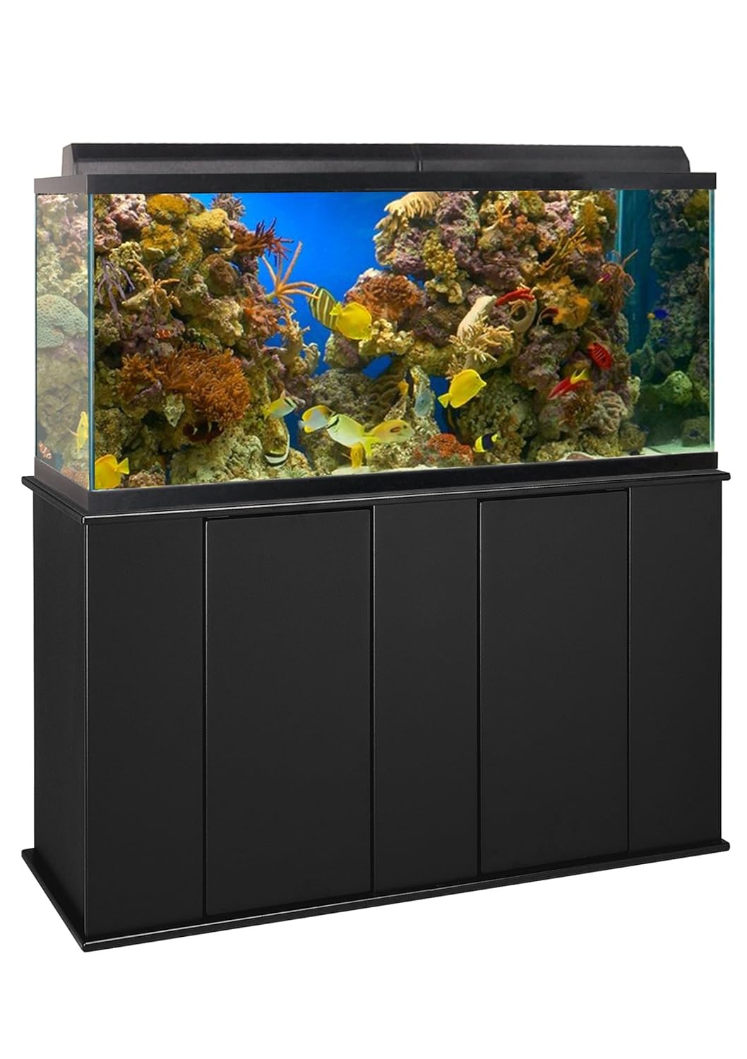 Aquatic Fundamentals 16551, 55 Gallon Upright Aquarium Stand, Black