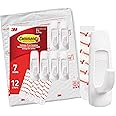 Command Large Utility Hooks, Damage Free Hanging Wall Hooks with Adhesive Strips, No Tools Wall Hooks for Hanging Decorations