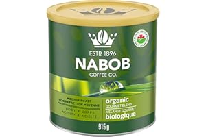 Nabob Organic Gourmet Blend Ground Coffee, 915g, Medium Roast