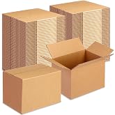 Yeaqee 72 Pcs 6 x 4 x 4 Inch Shipping Boxes for Small Business,Kraft Color | Easy Assemble, for Mailing Moving, Small Business Packing, Gift Box, Packaging Supplies, DIY Crafts, Storage Crafts Gifts