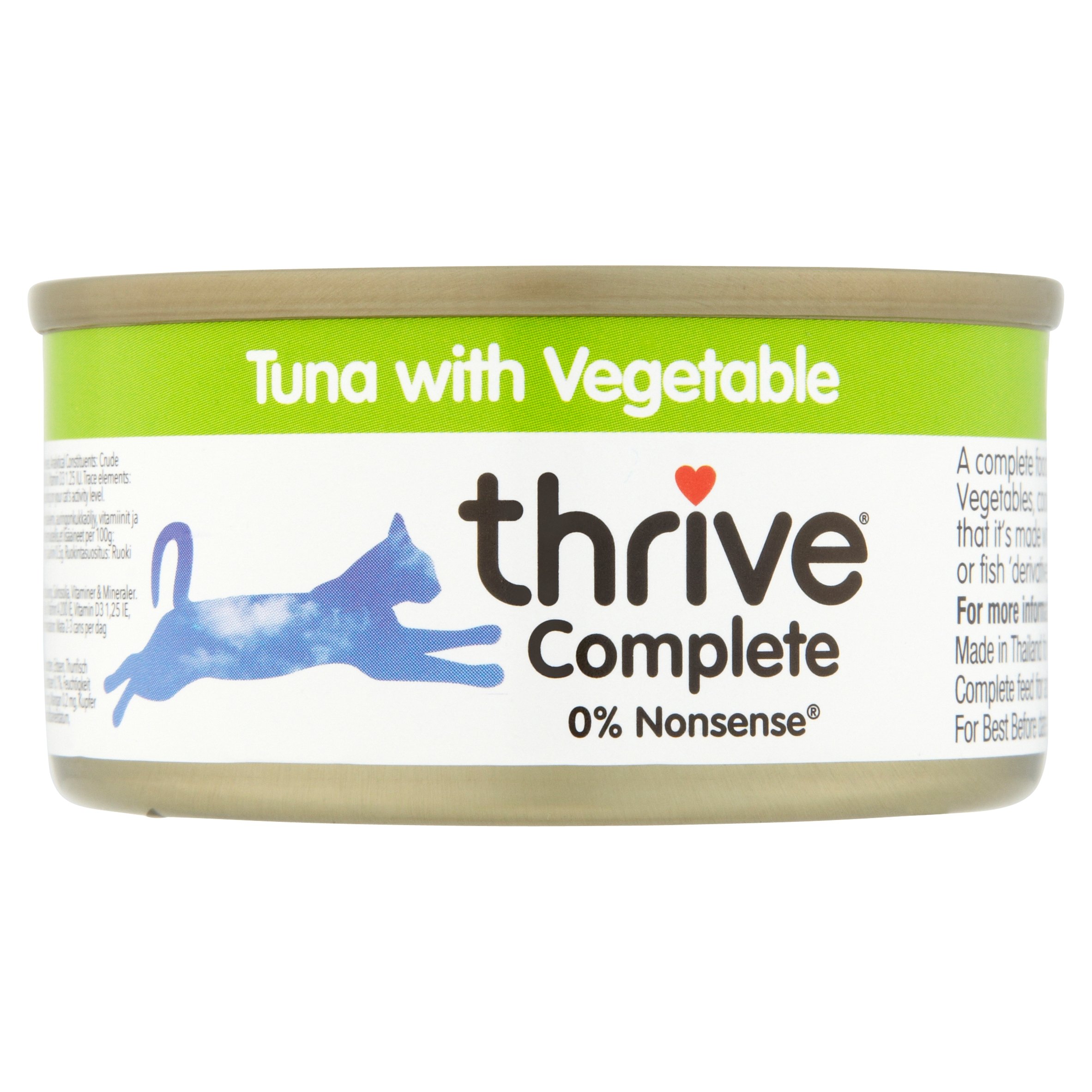 thrive Cat 100% COMPLETE - TUNA and VEGETABLES (pack of 12)