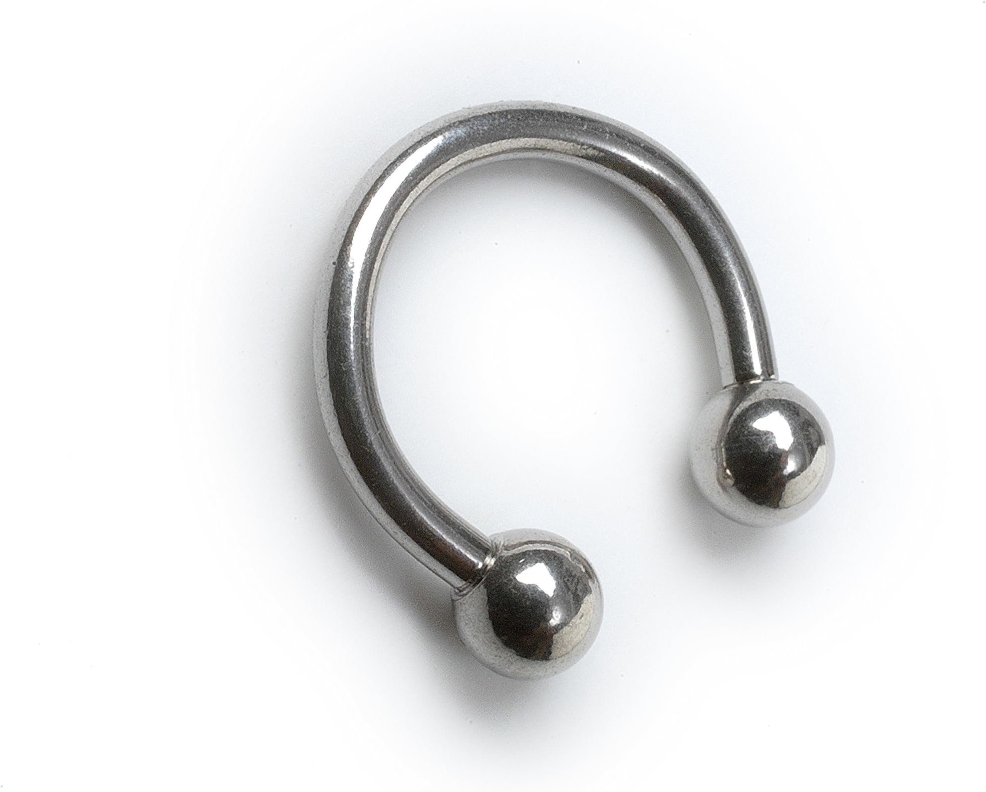 Piercing Horseshoe Size 1.2 MM X 8 MM Surgical Steel with 3 MM Balls